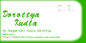 dorottya kudla business card